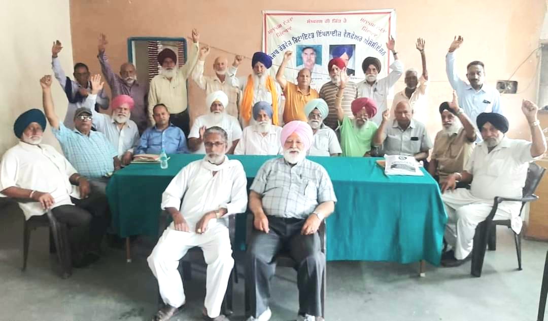 The monthly meeting of Punjab Roadways Retired Employees Welfare Association was held